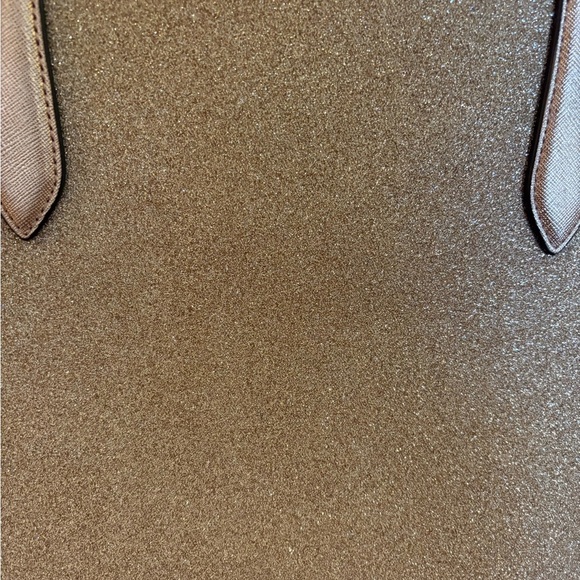 Kate Spade Lola Tinsel Shimmer Glitter Rose Gold Tote Bag - Picture 9 of 13